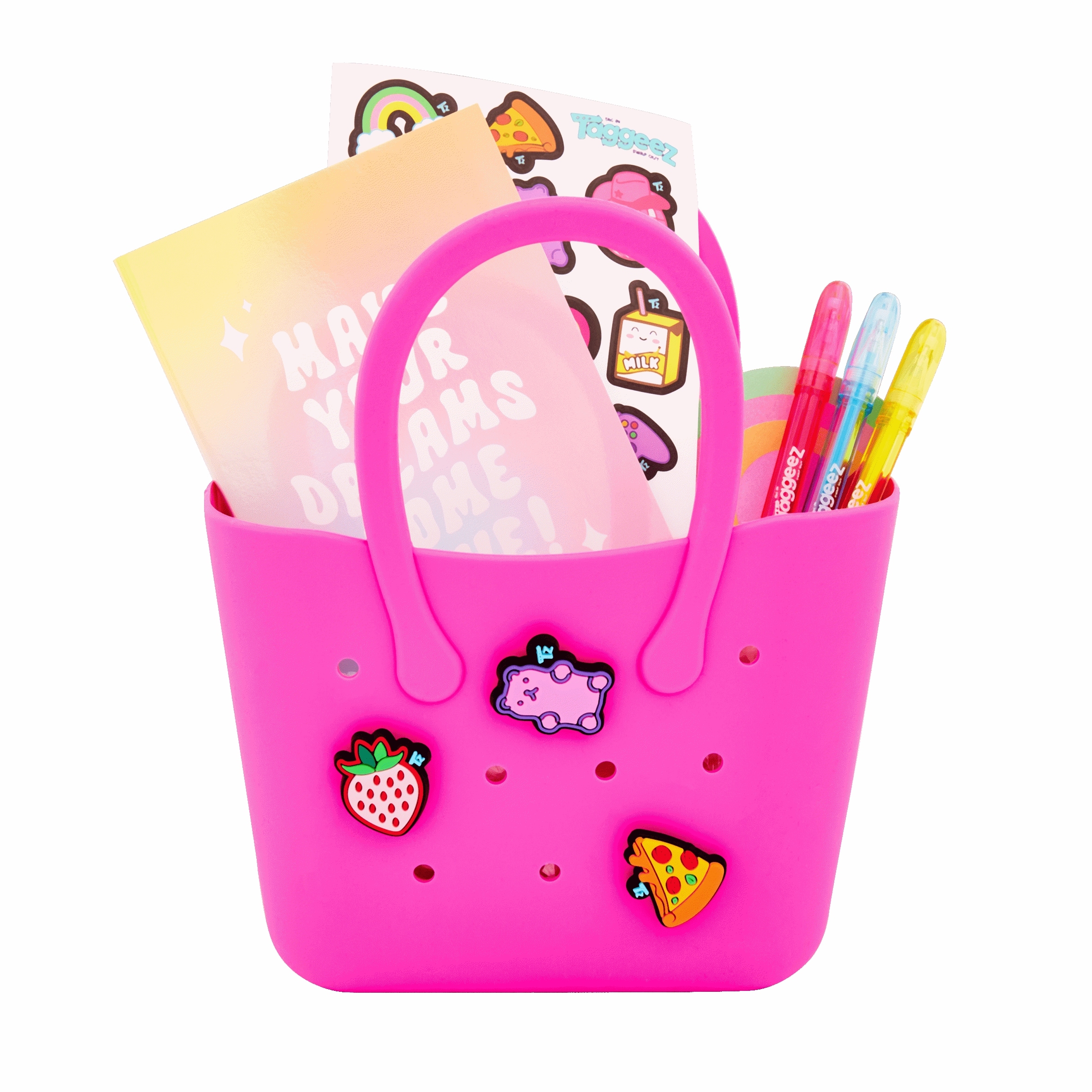 Taggeez Stationery Tote Bag Pink thumbnail 3