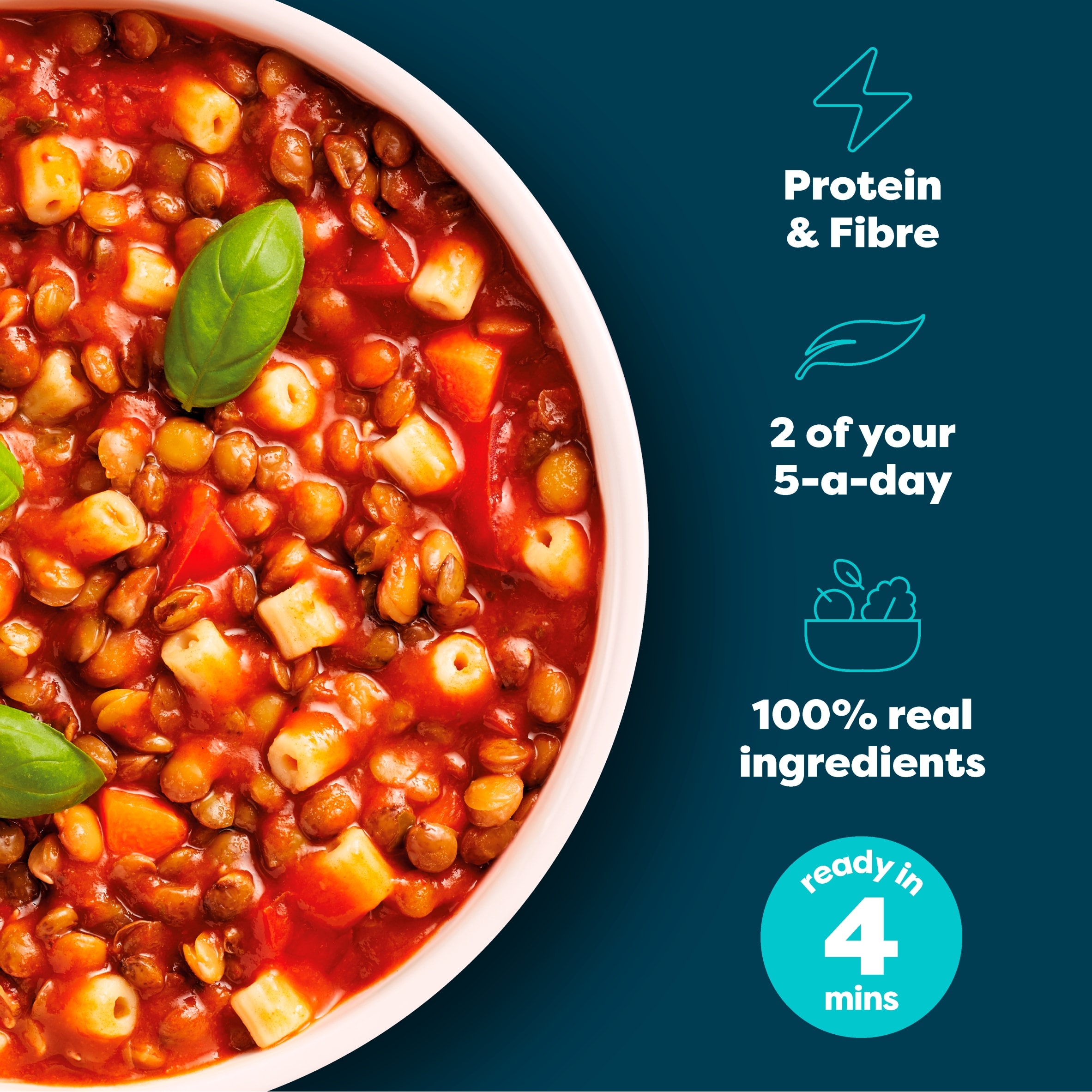 BOL Italian Lentil Bolognese Power Pot 450g thumbnail 3