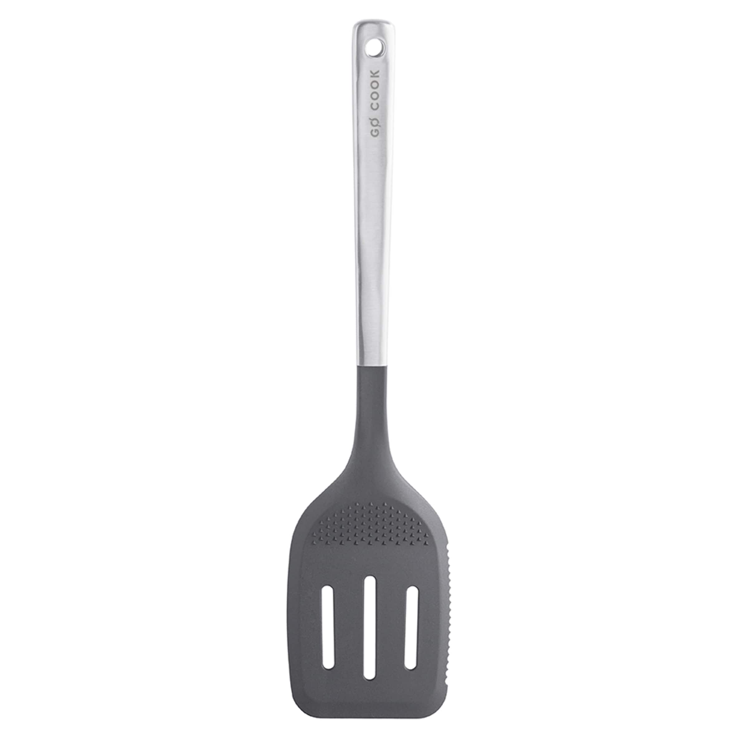 Go Cook Stainless Steel Nylon Slotted Turner