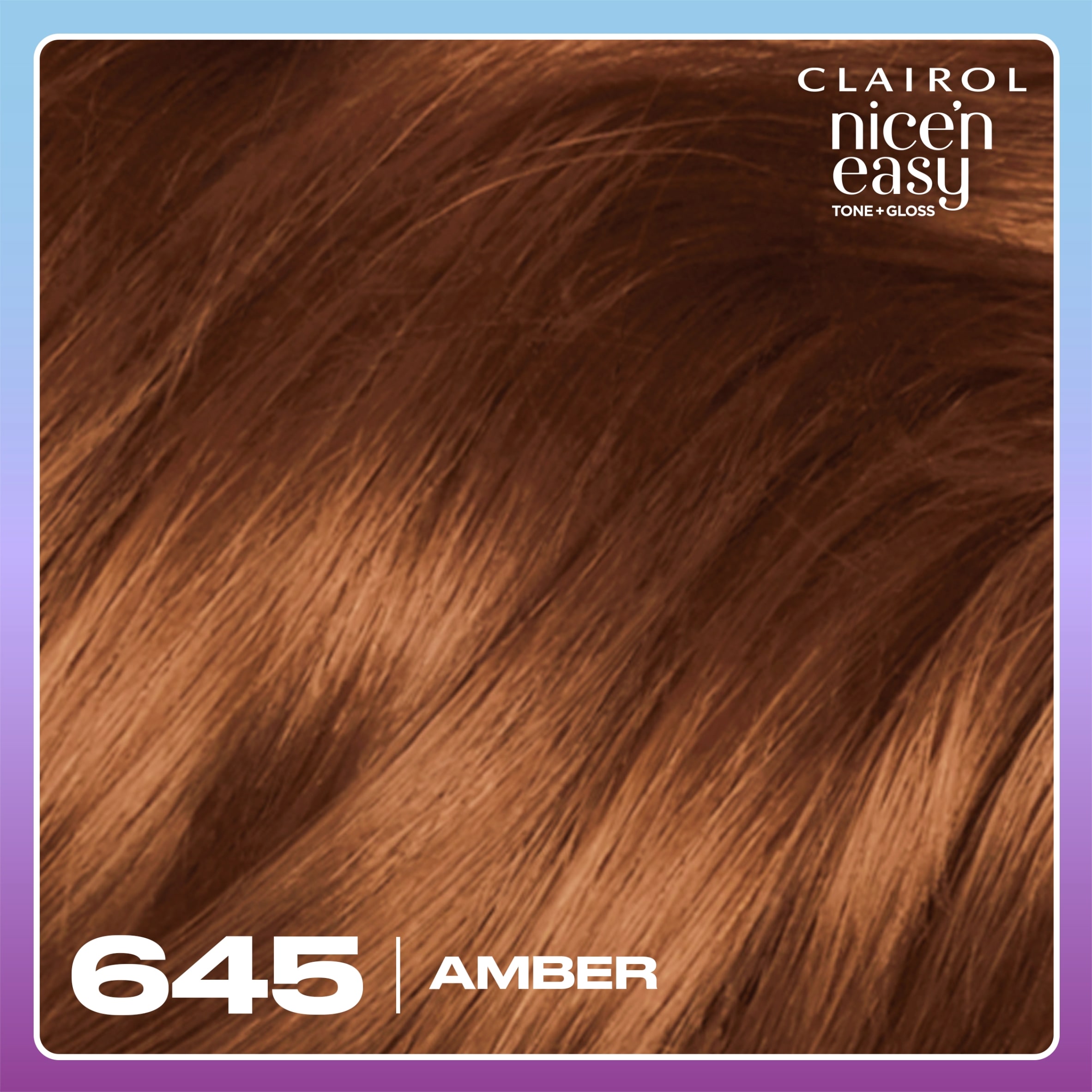 CLAIROL NICE'N EASY TONE+GLOSS SEMI PERMANENT HAIR DYE - 645/92 AMBER thumbnail 4