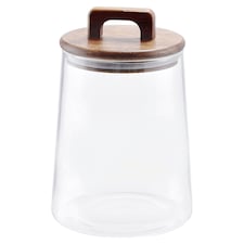 Tesco Acacia Lid Glass Food Storage with Handle 1.3L thumbnail 2