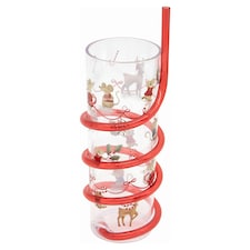 F&F Home Candy Cane Mice Swirly Straw