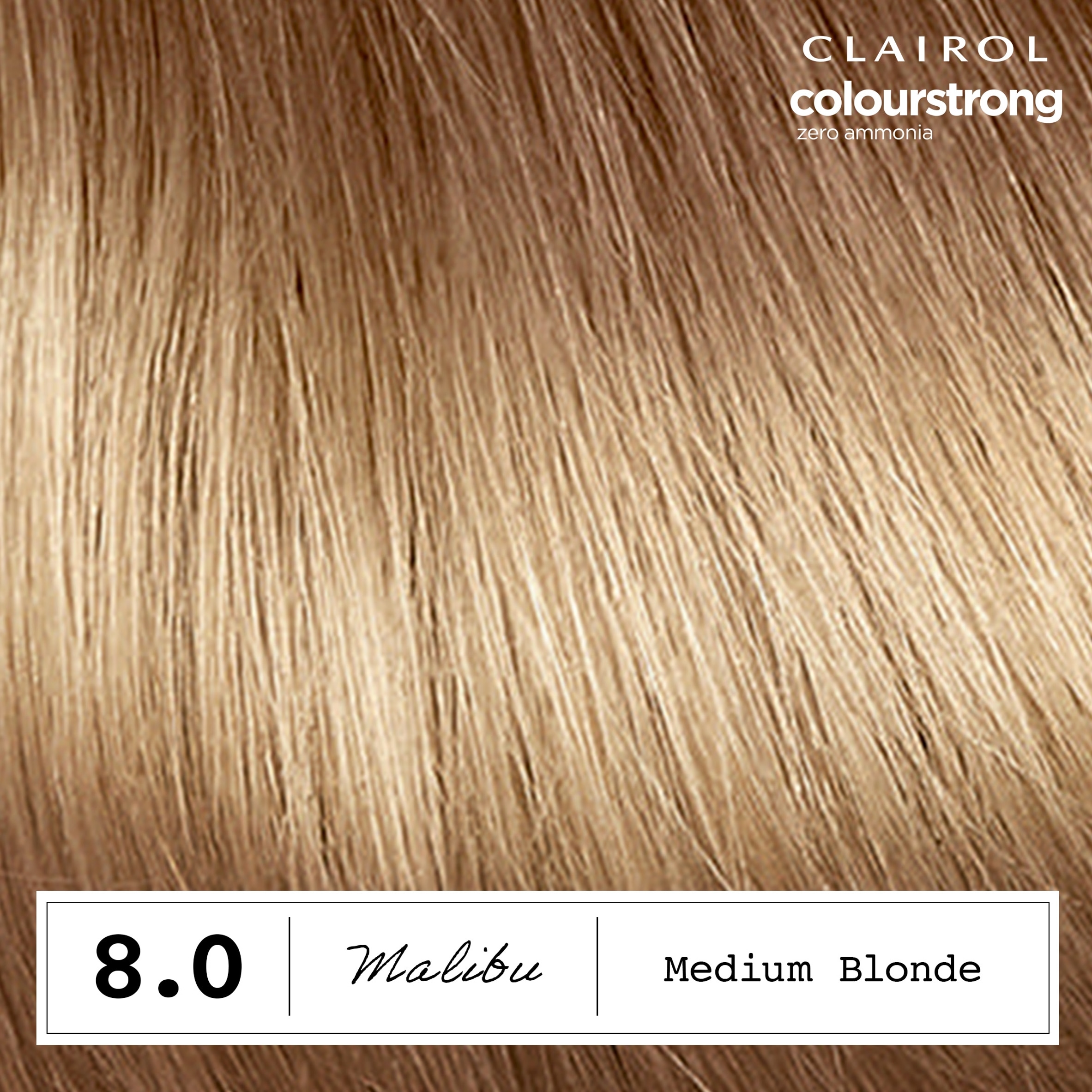 CLAIROL COLOUR STRONG PERMANENT HAIR DYE - 8.0 MEDIUM BLONDE thumbnail 4