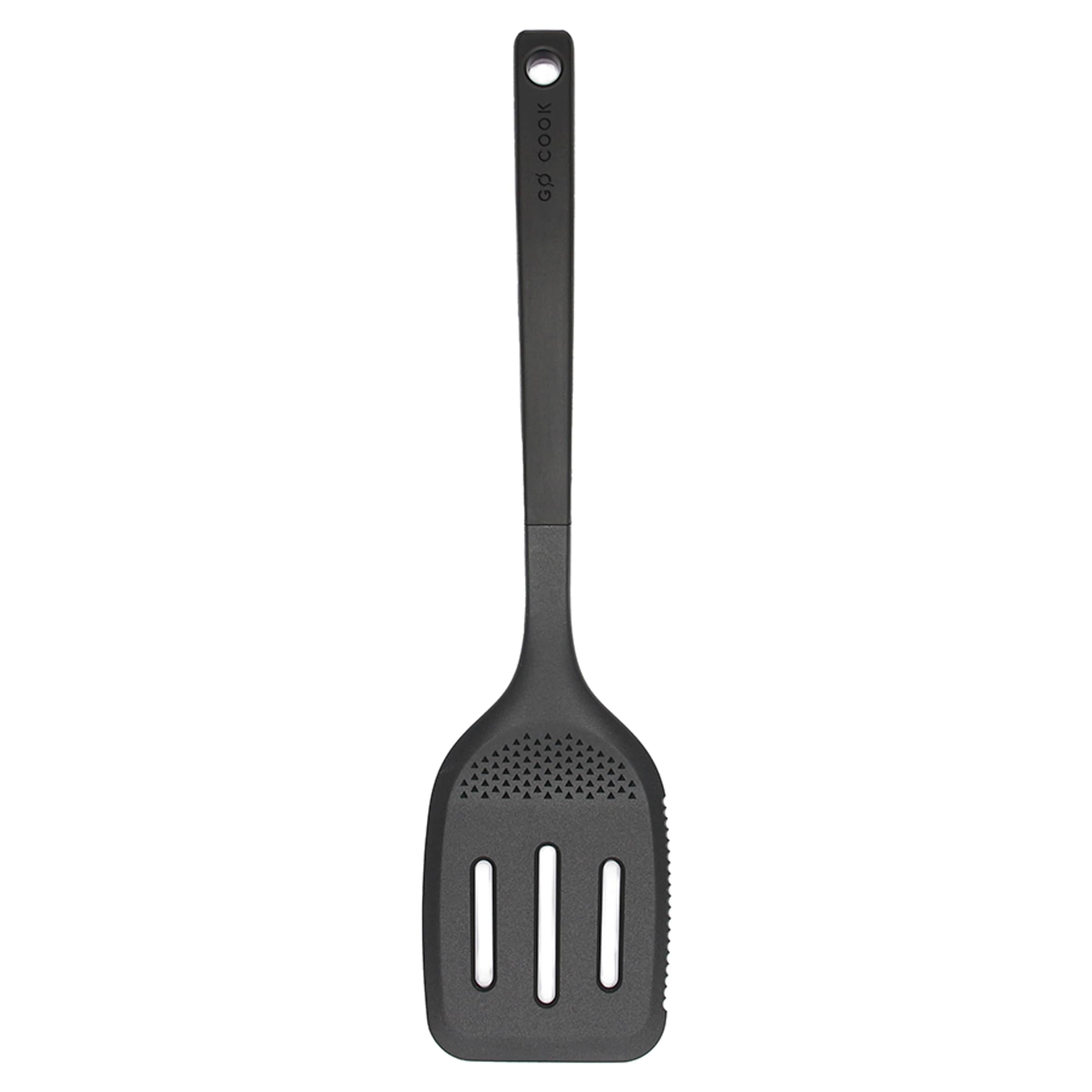 Go Cook Black Nylon Slotted Turner