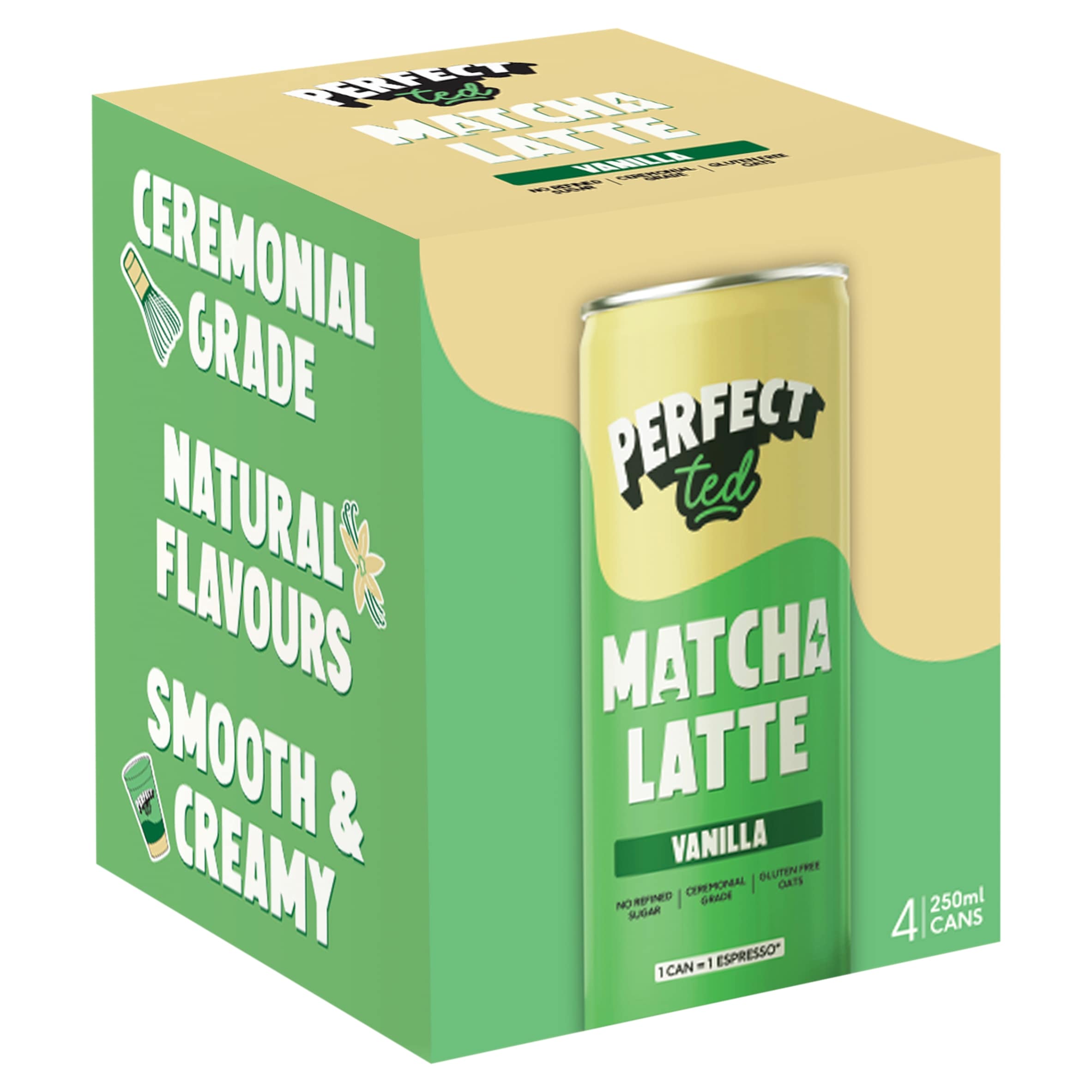 PerfectTed Matcha Latte Vanilla 4x250ml