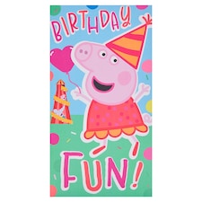 Danilo Birthday Card Birthday Fun! Peppa Pig (Sticker Sheet Inside)