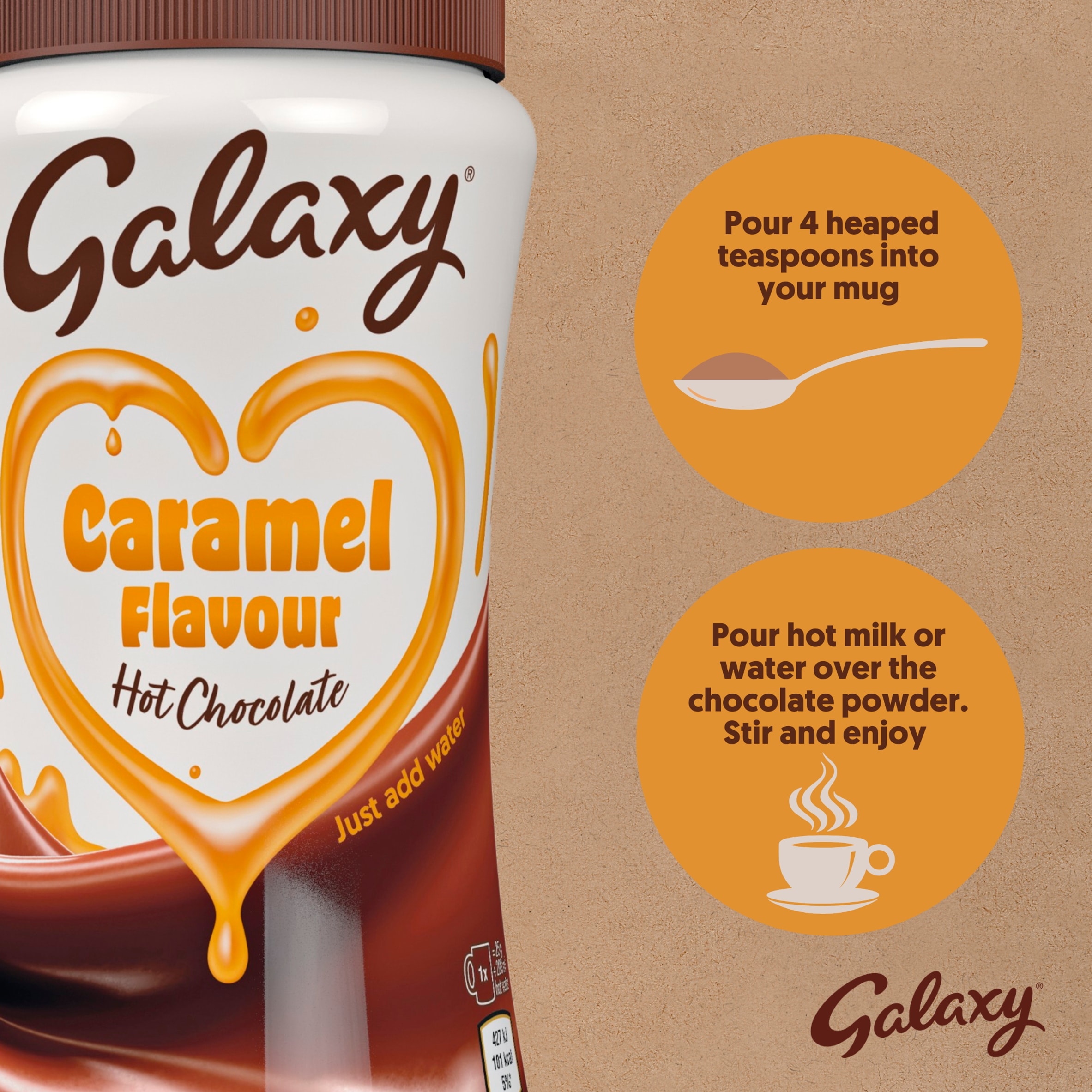 Galaxy Caramel Flavour Hot Chocolate 275G  thumbnail 2