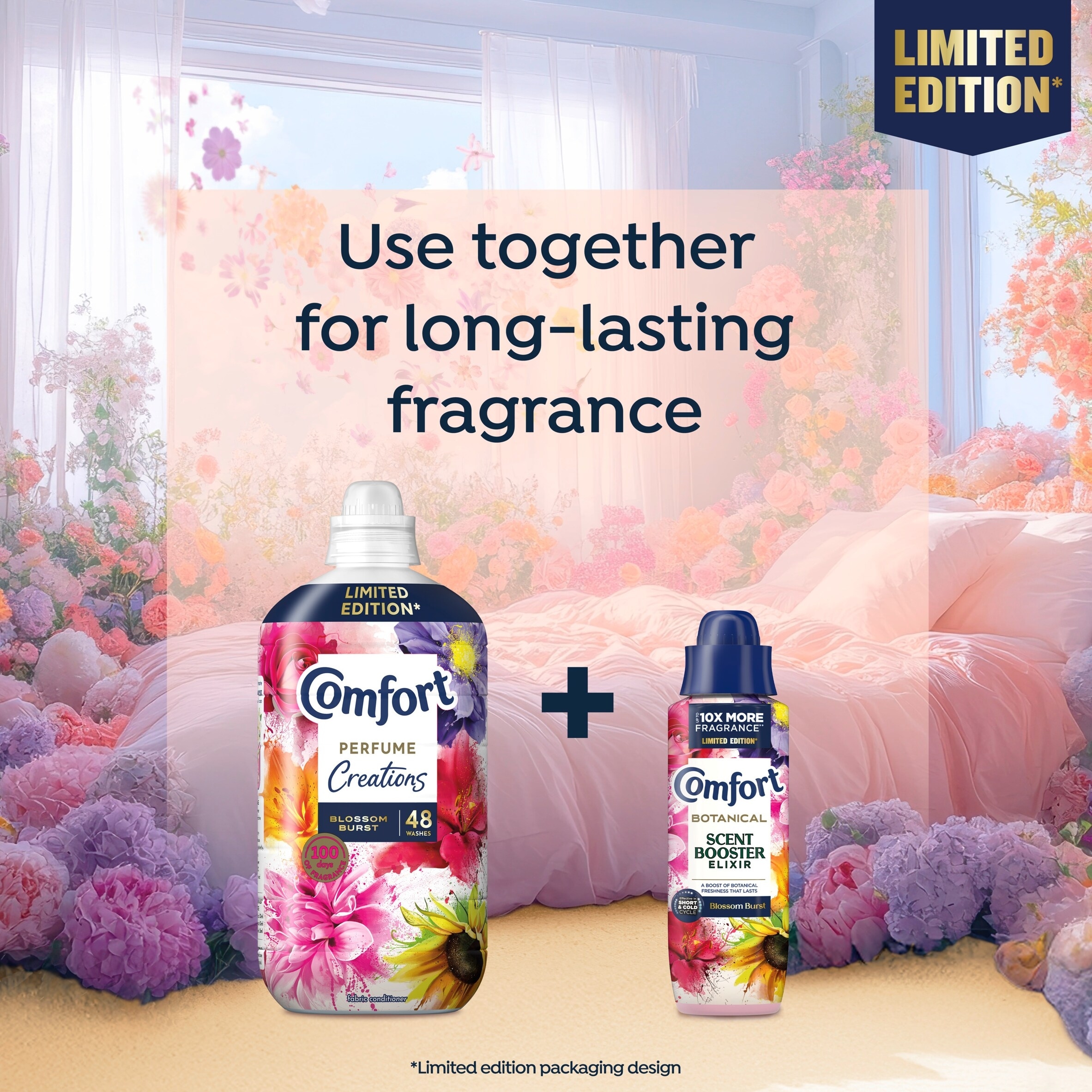 Comfort Perfume Creations Blossom Burst Limited Edition Fabric Conditioner 48 Washes 1440ml thumbnail 3