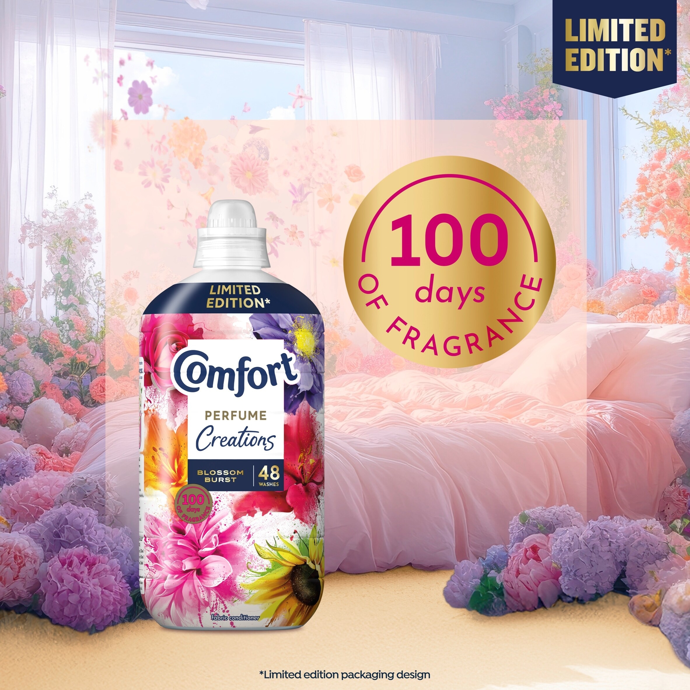 Comfort Perfume Creations Blossom Burst Limited Edition Fabric Conditioner 48 Washes 1440ml thumbnail 4