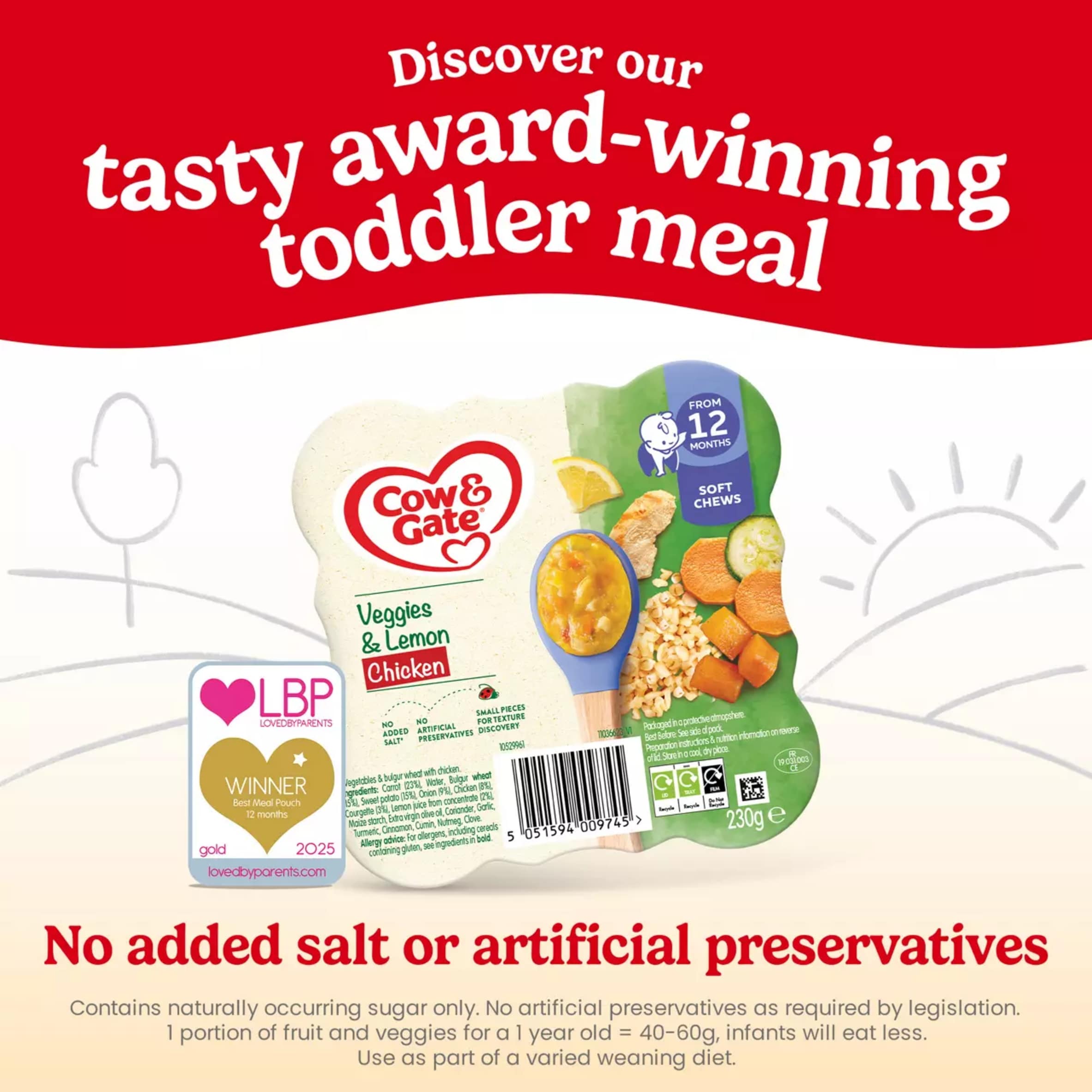 Cow & Gate Sweet Potato Veggies & Chicken 230g thumbnail 5
