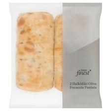 Tesco Finest Halkidiki Olive Focaccia Panini 2 Pack thumbnail 2