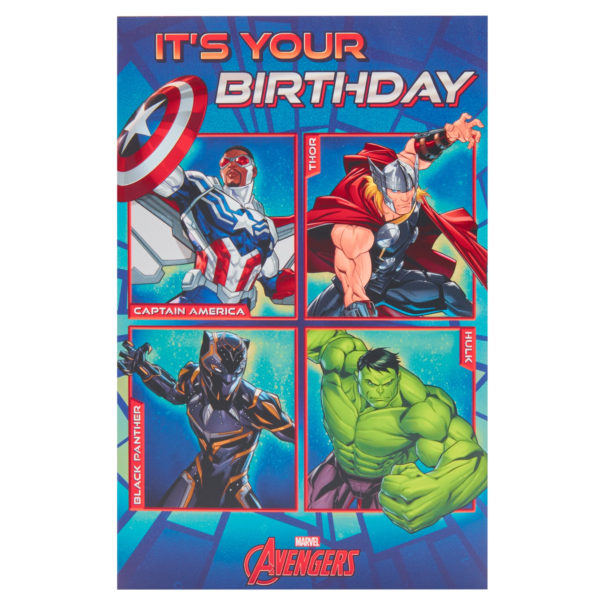 Carlton Birthday Card It's Your Birthday Marvel Avengers