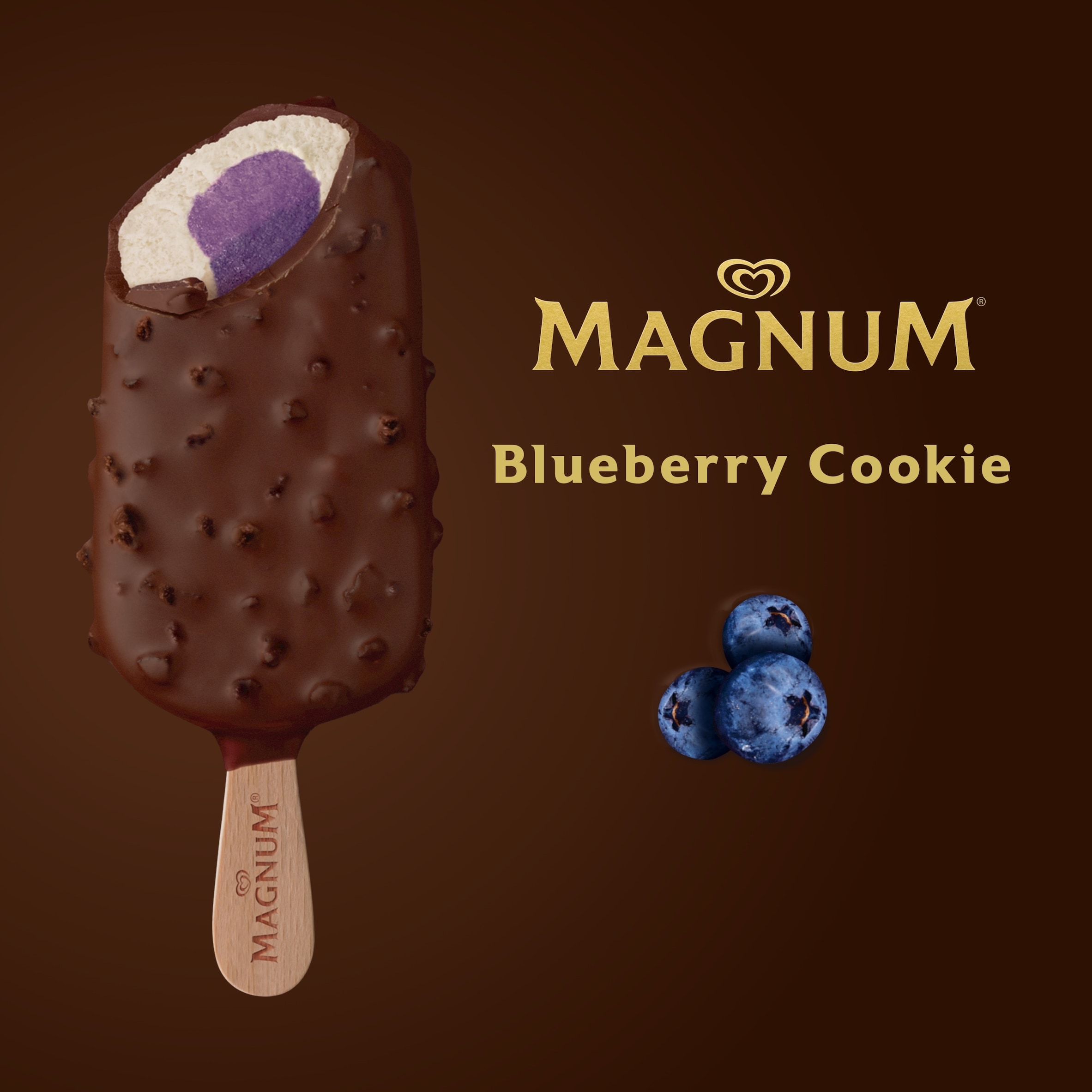 Magnum Collection Vegan Blueberry Cookie Ice Cream Sticks 3 x 90ml thumbnail 4