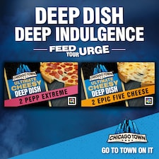 Chicago Town Ultimate Cheesy Deep Dish Pepperoni Extreme Pizza 2 x 163g thumbnail 4