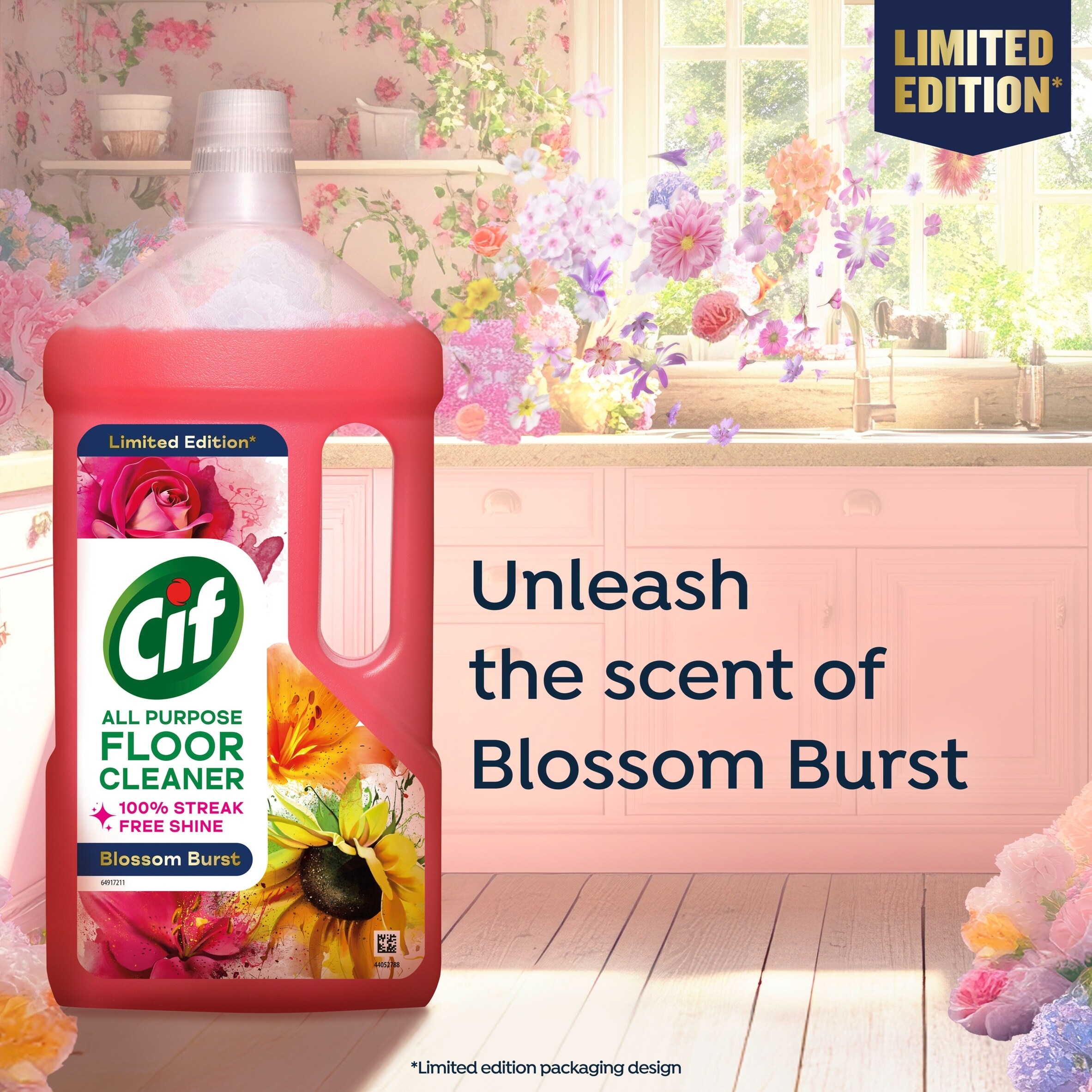 Cif Floor Cleaner Liquid Blossom Burst Limited Edition 950ml thumbnail 3
