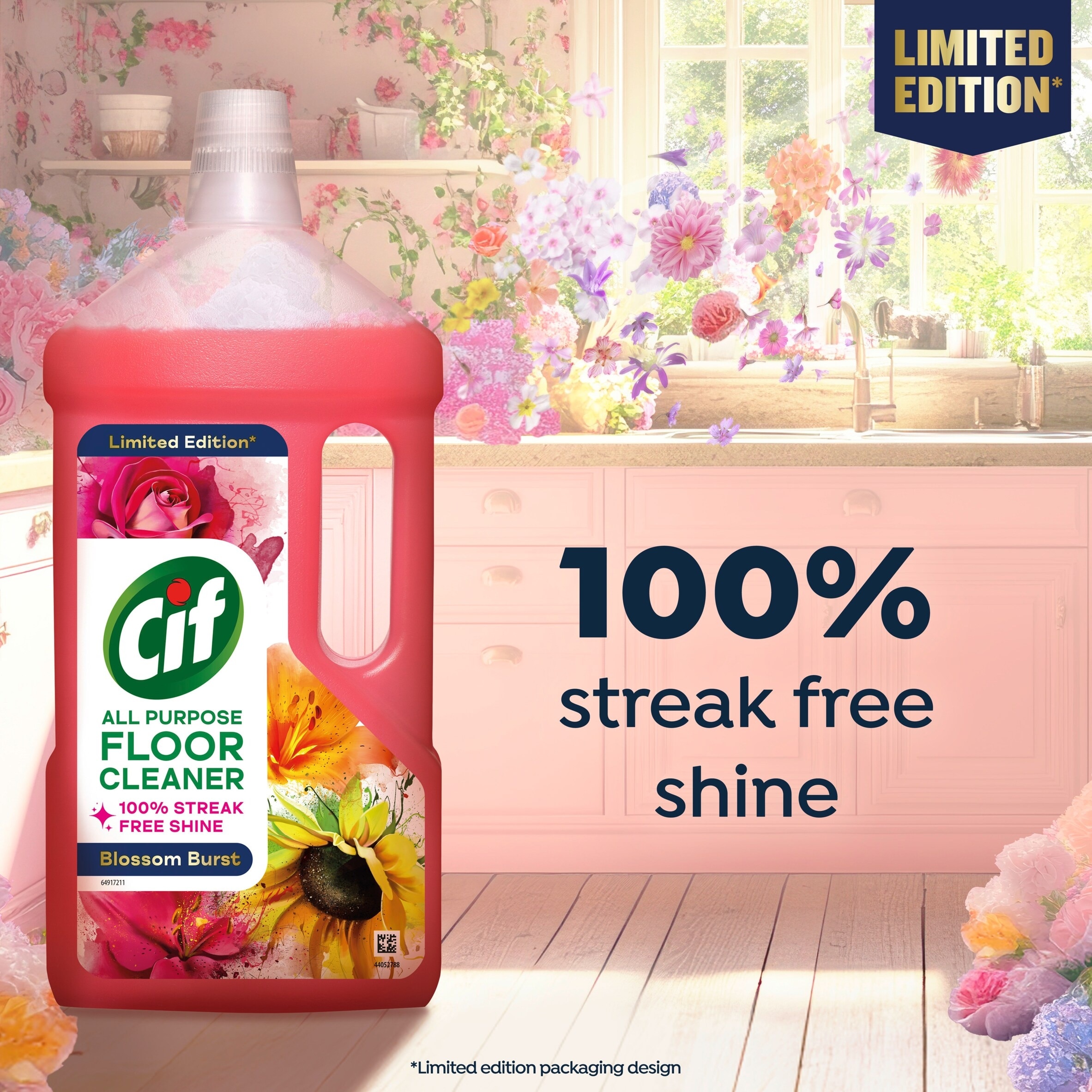 Cif Floor Cleaner Liquid Blossom Burst Limited Edition 950ml thumbnail 4