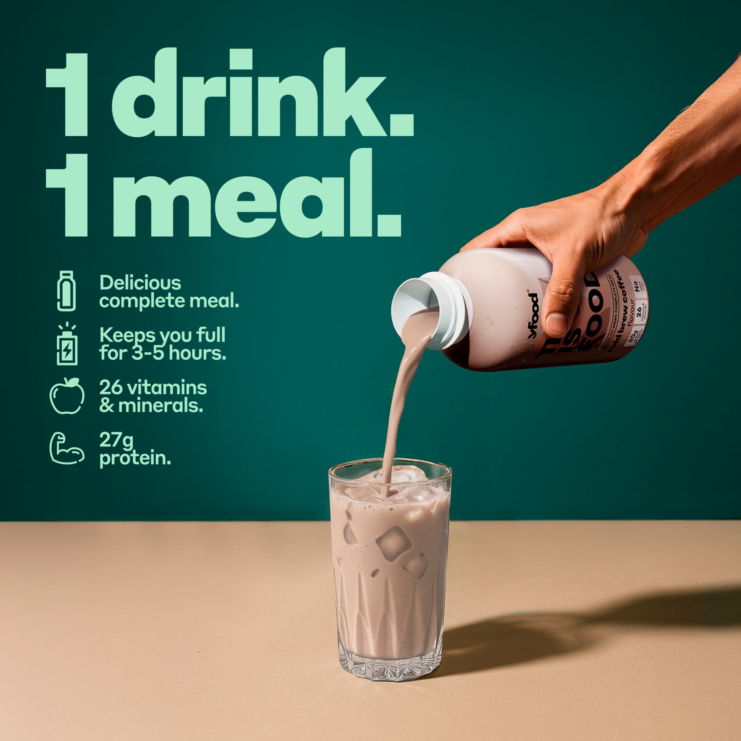 yfood Ready to Drink Complete Meal Cold Brew Coffee 500ml thumbnail 2