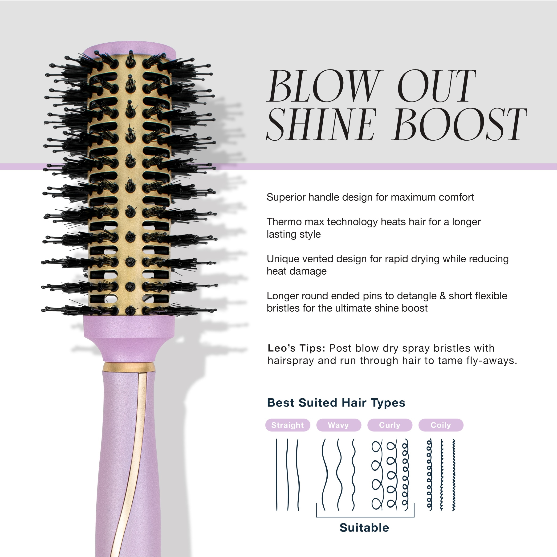 LEO BANCROFT BLOW OUT BRUSH thumbnail 2