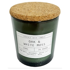 F&F Home Crackle Oak & White Moss Candle 198g
