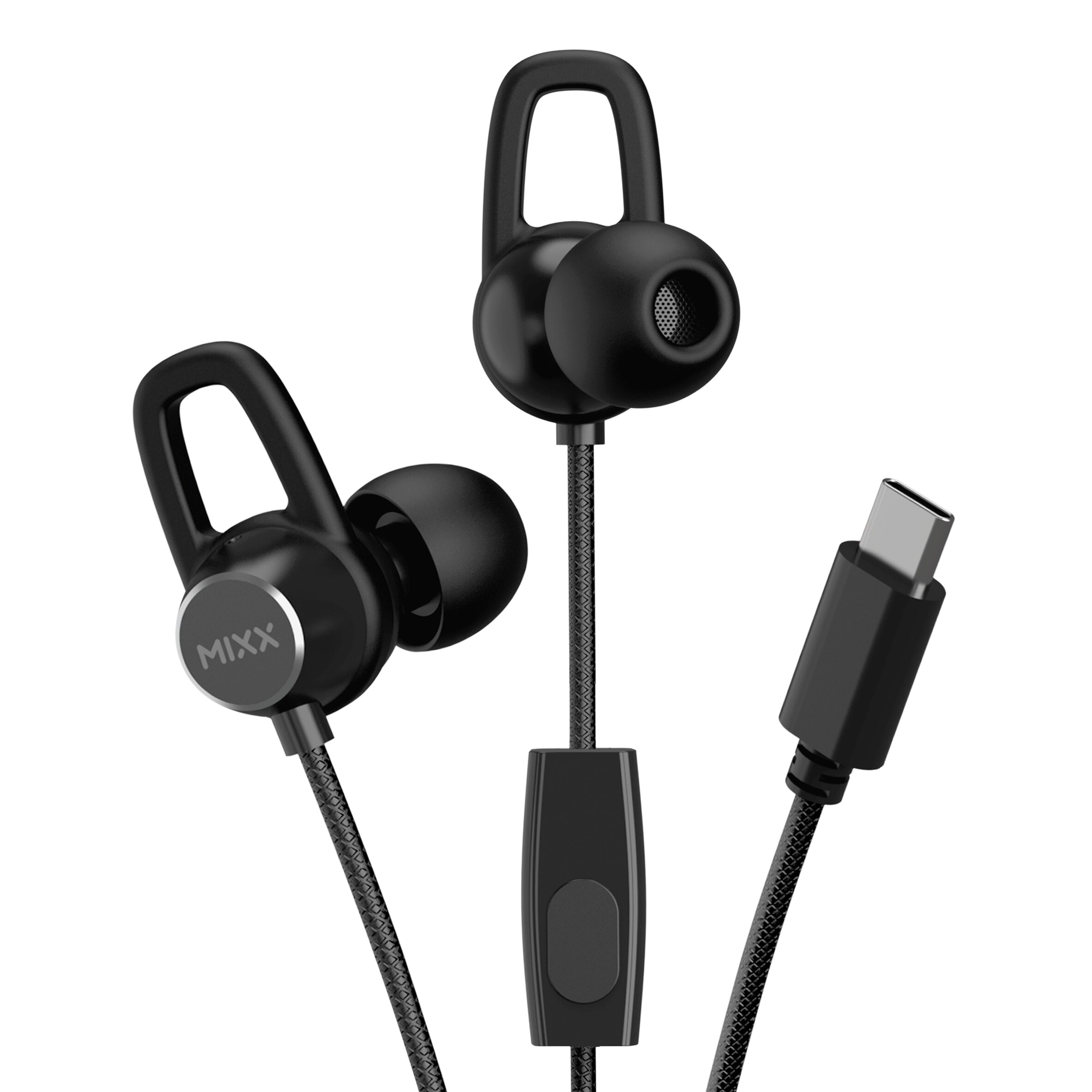 Mixx SoundPort C USB C Wired Earphones Black thumbnail 2