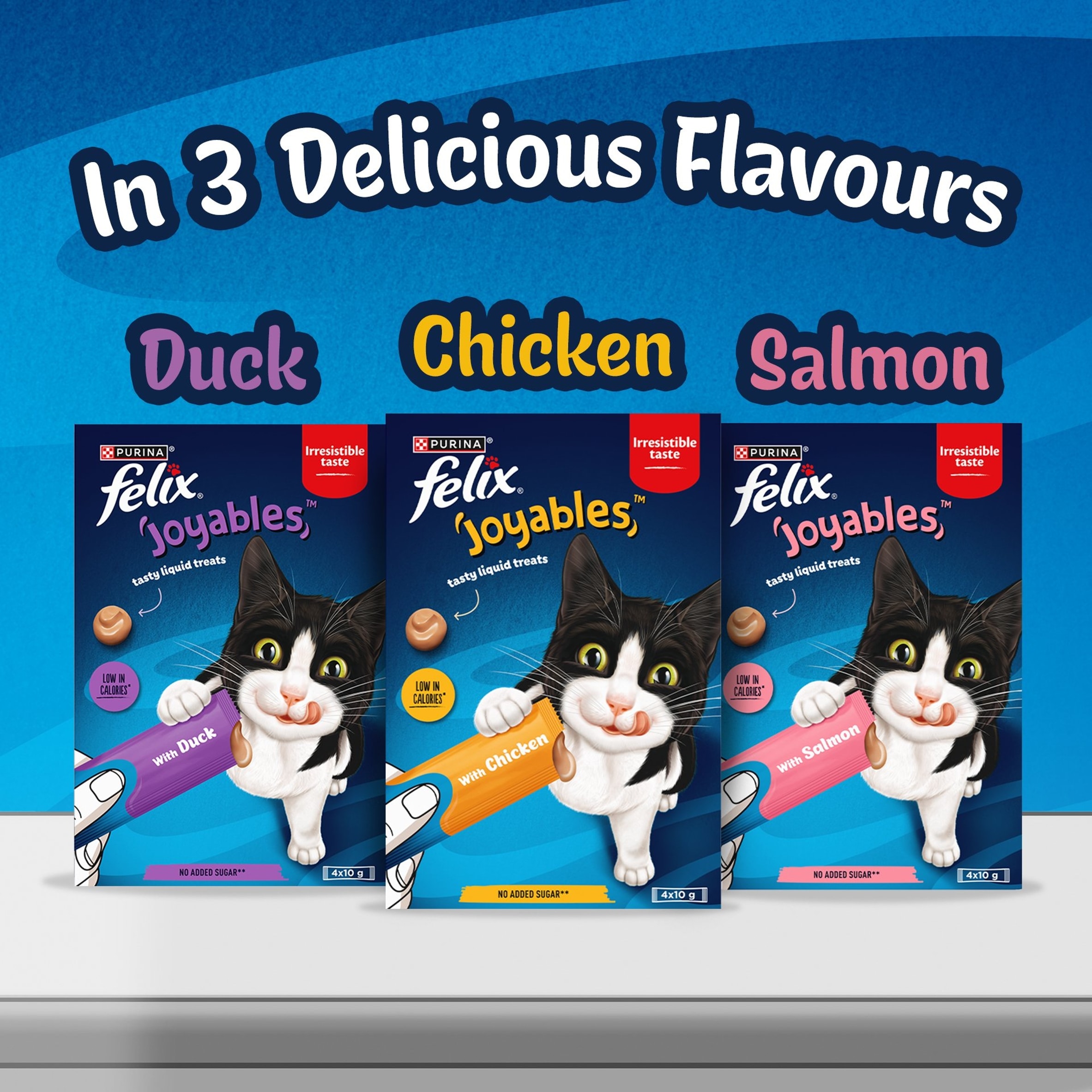 Felix Joyables Salmon Liquid Cat Treat 4x10g thumbnail 4