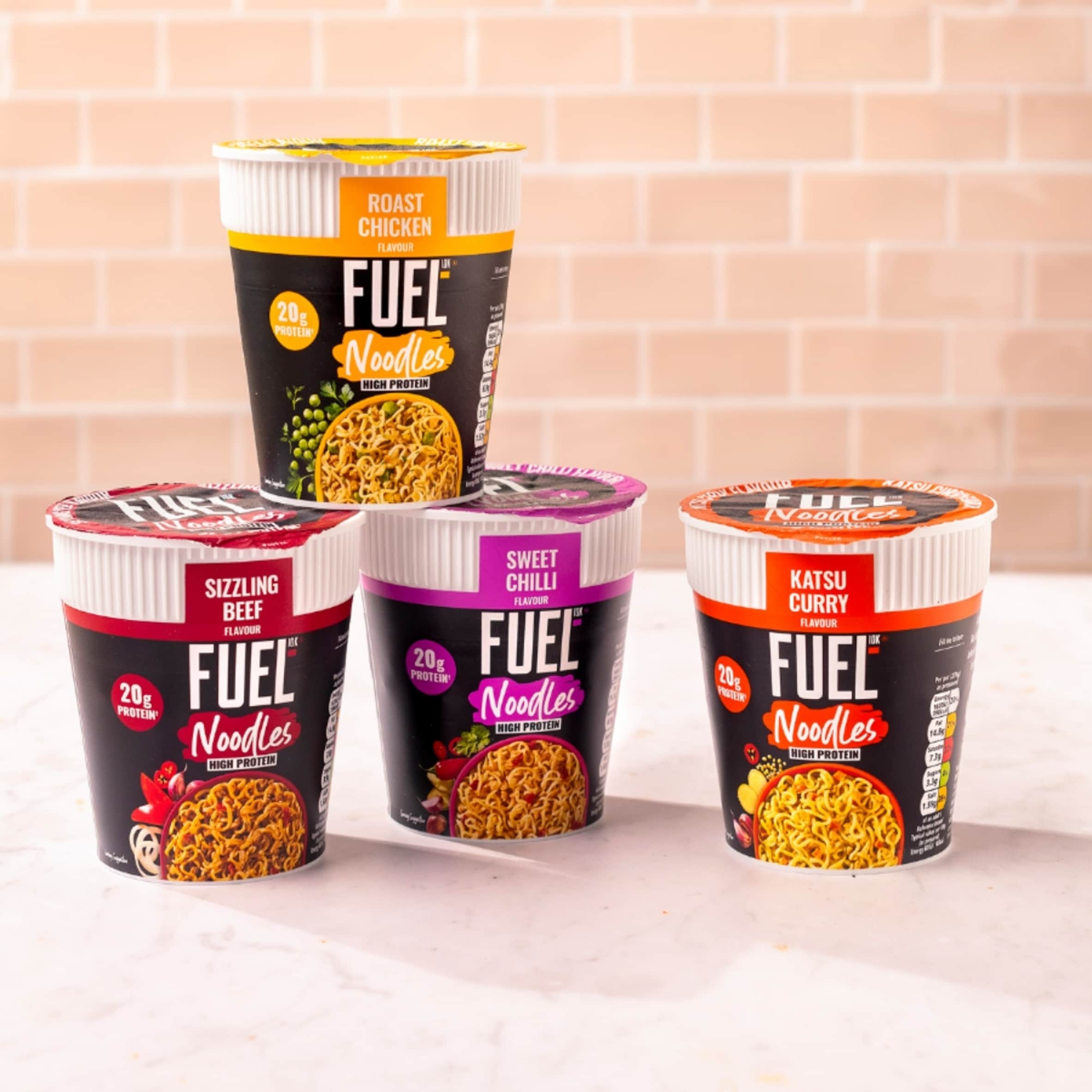 FUEL10K High Protein Roast Chicken Instant Noodles Snack Pot 87g thumbnail 3
