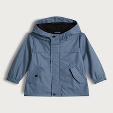 F&F Boys Fleece Lined Hooded Anorak Jacket in Blue thumbnail 4