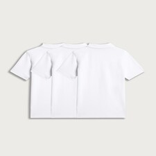 F&F School Unisex 3-Pack Pure Cotton Regular Fit Polo Shirts in White thumbnail 4