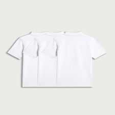 F&F School Unisex 3-Pack Pure Cotton Regular Fit Polo Shirts in White thumbnail 4