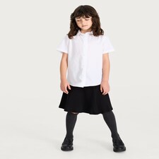 F&F School Girls 3-Pack Regular Fit Shirts in White thumbnail 2