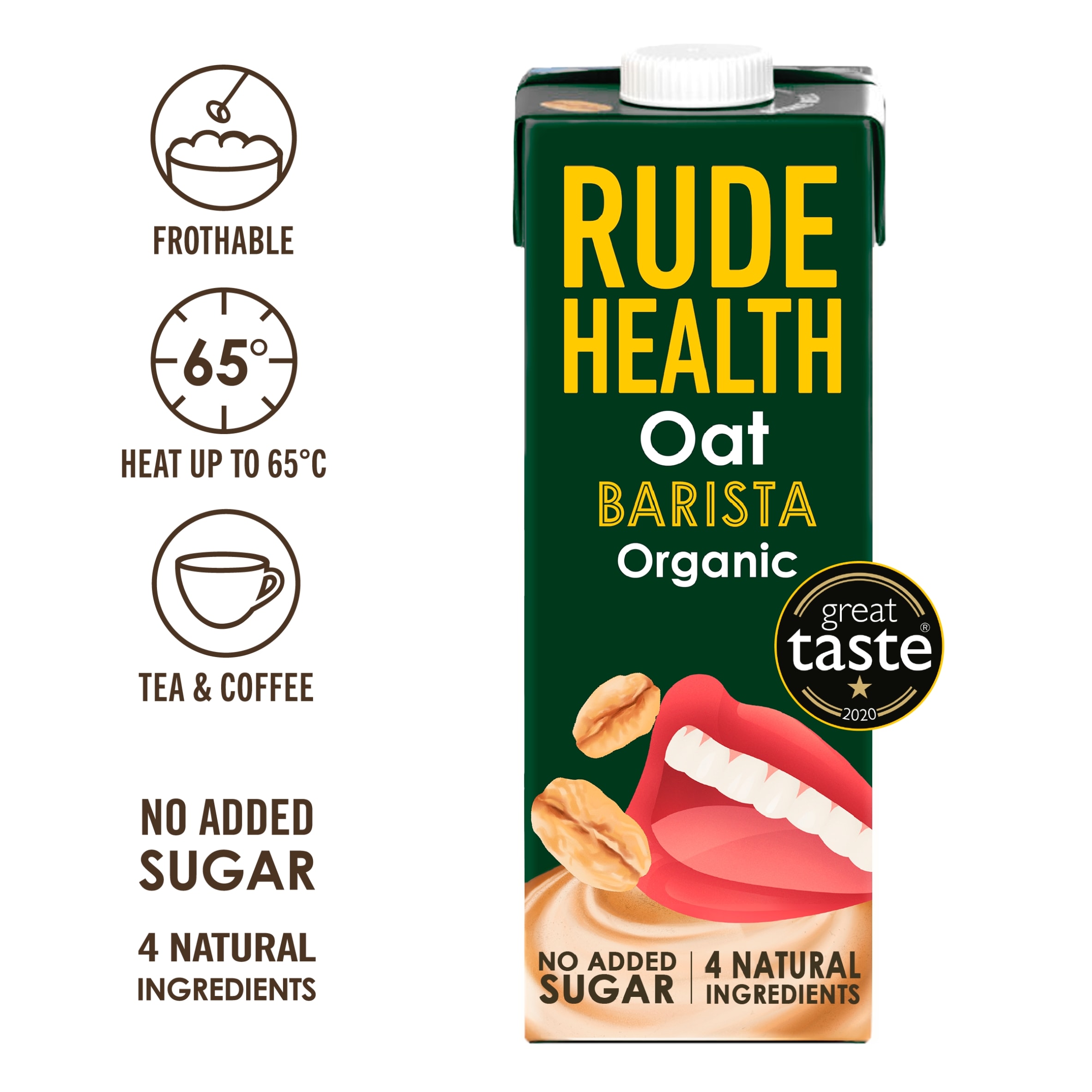 Rude Health Organic Oat Barista Drink 1l thumbnail 2