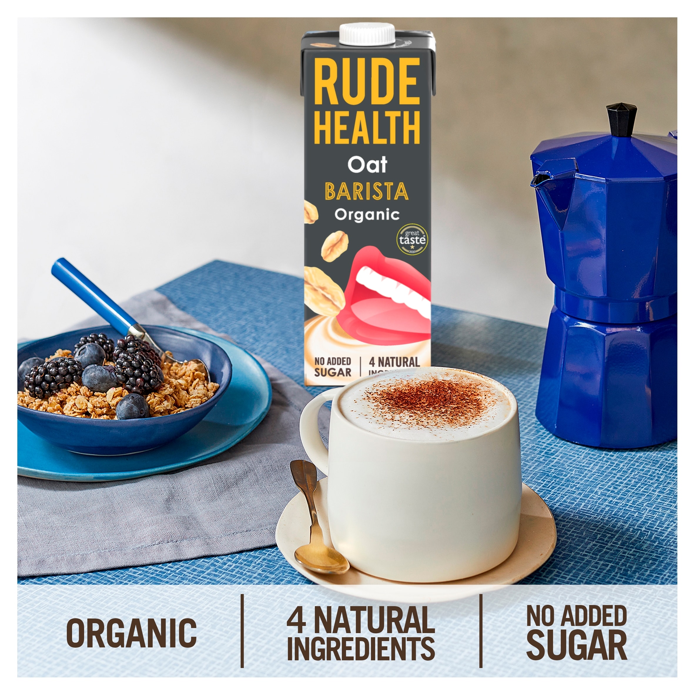 Rude Health Organic Oat Barista Drink 1l thumbnail 4