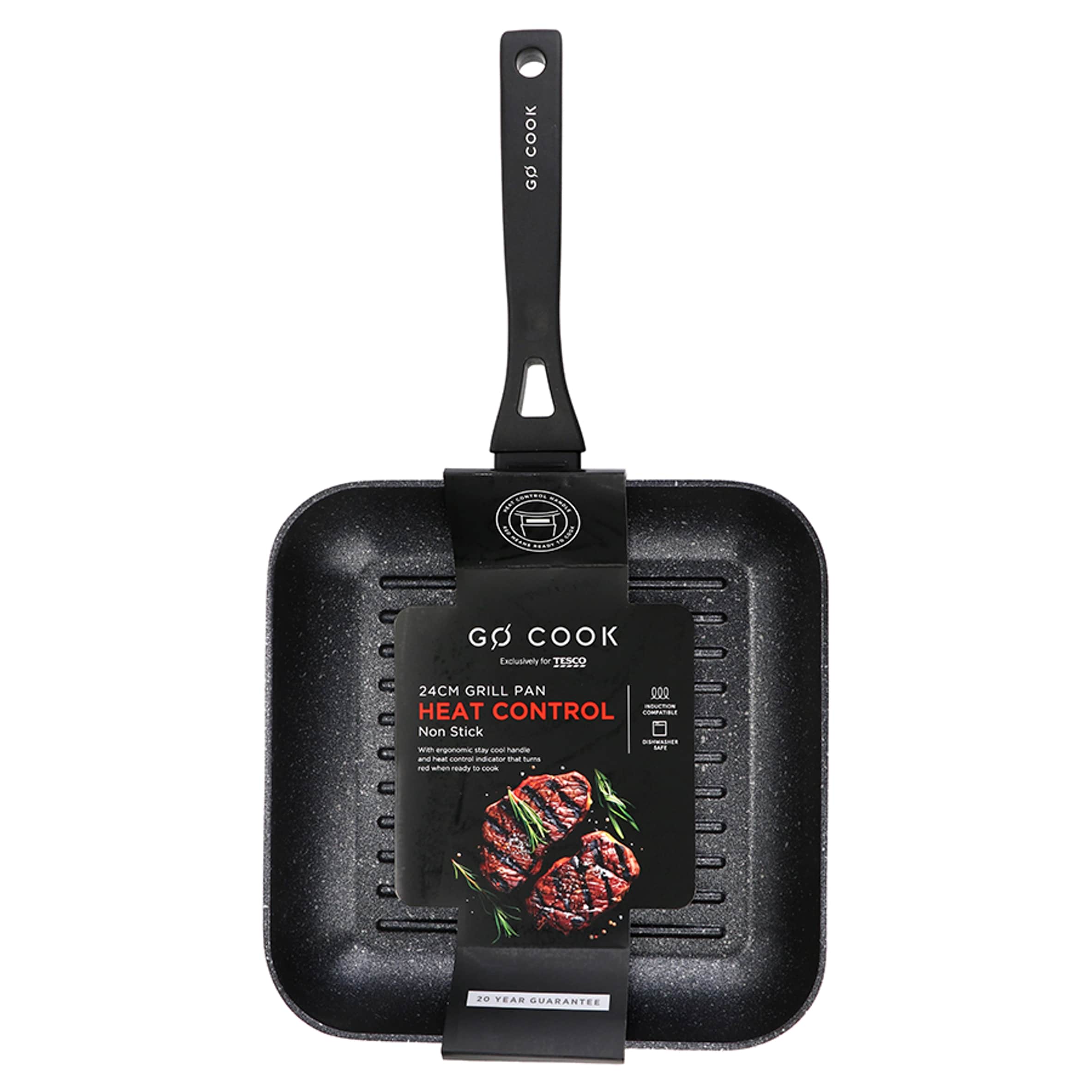 Go Cook Heat Control Grill Pan 24cm
