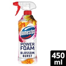 Domestos Power Foam Toilet and Bathroom Cleaner Blossom Burst Limited Edition 450ml