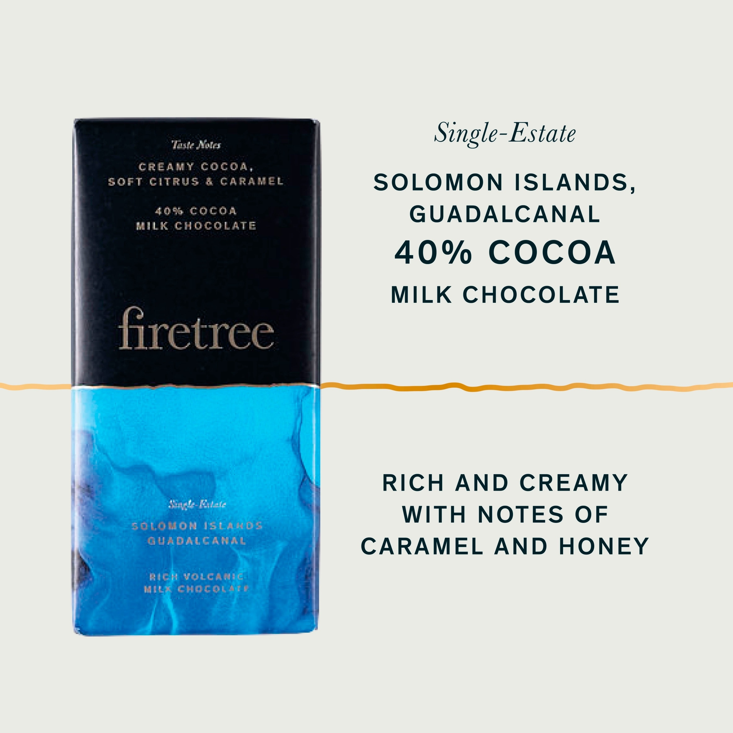 Firetree 40% cocoa Milk Chocolate 70g thumbnail 3