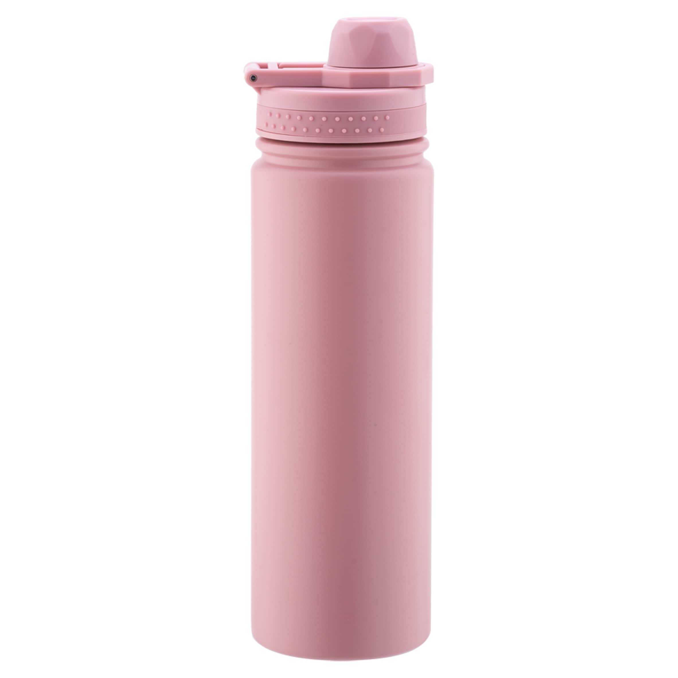 Tesco Pink Insulated Dual Water Bottle 650Ml