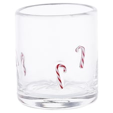 F&F Home Candy cane infused glass