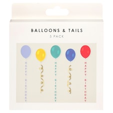 Table Fun Happy Birthday Balloons 5Pk