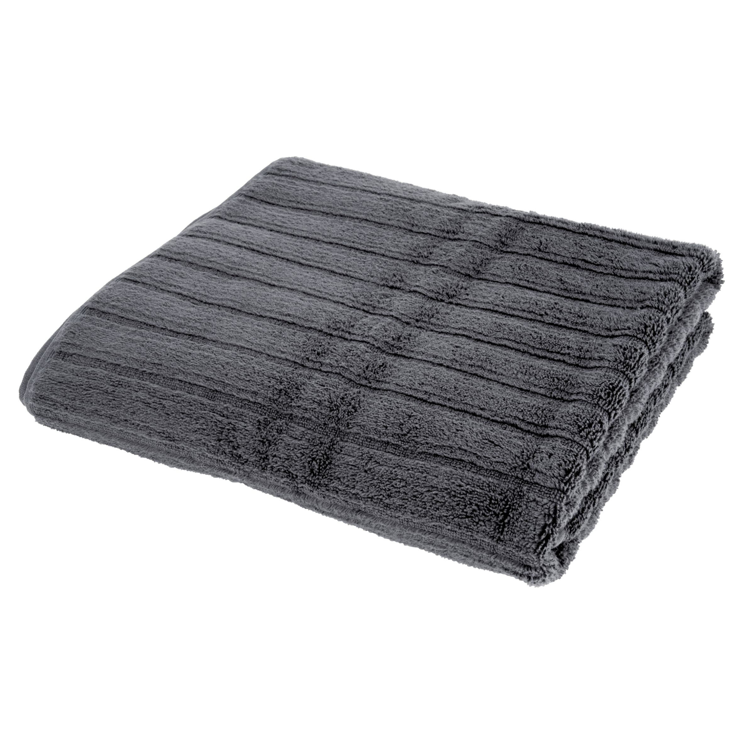 F&F Home Blue Charcoal Ribbed Hand Towel