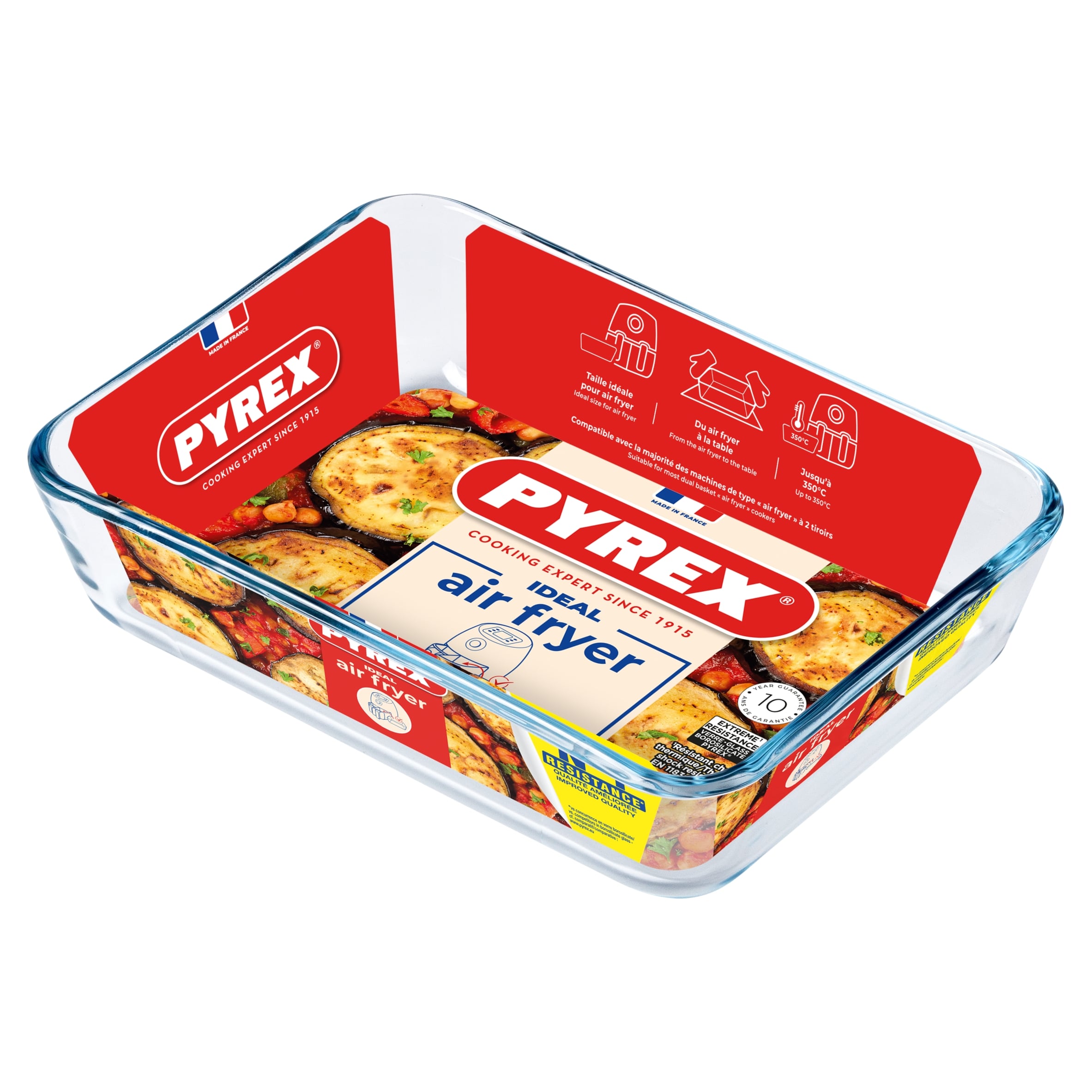 Pyrex Air Fryer Rectangle 0.8L 