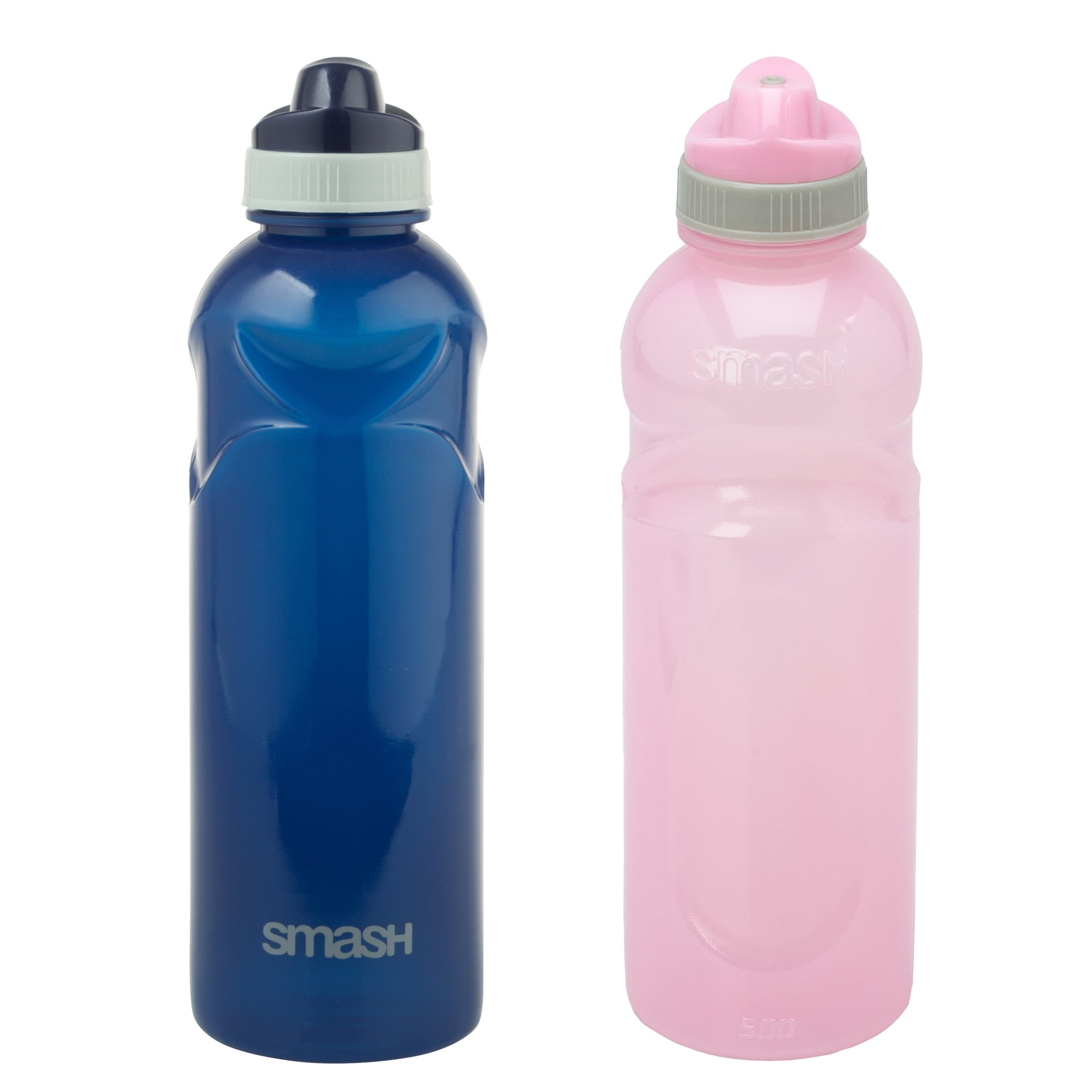 Smash Pink & Navy Stealth Water Bottle 500ml Assorted
