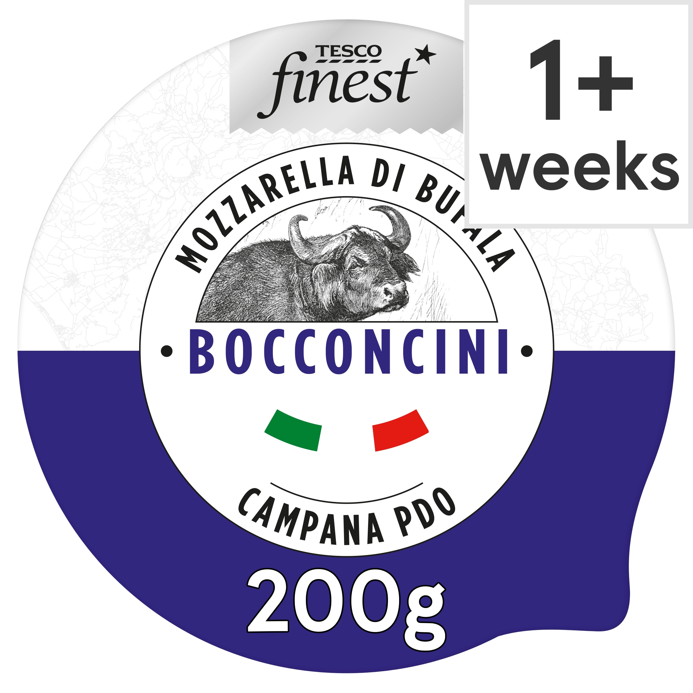 Tesco Finest Mozzarella Di Bufala Campana PDO Bocconcini  200g 