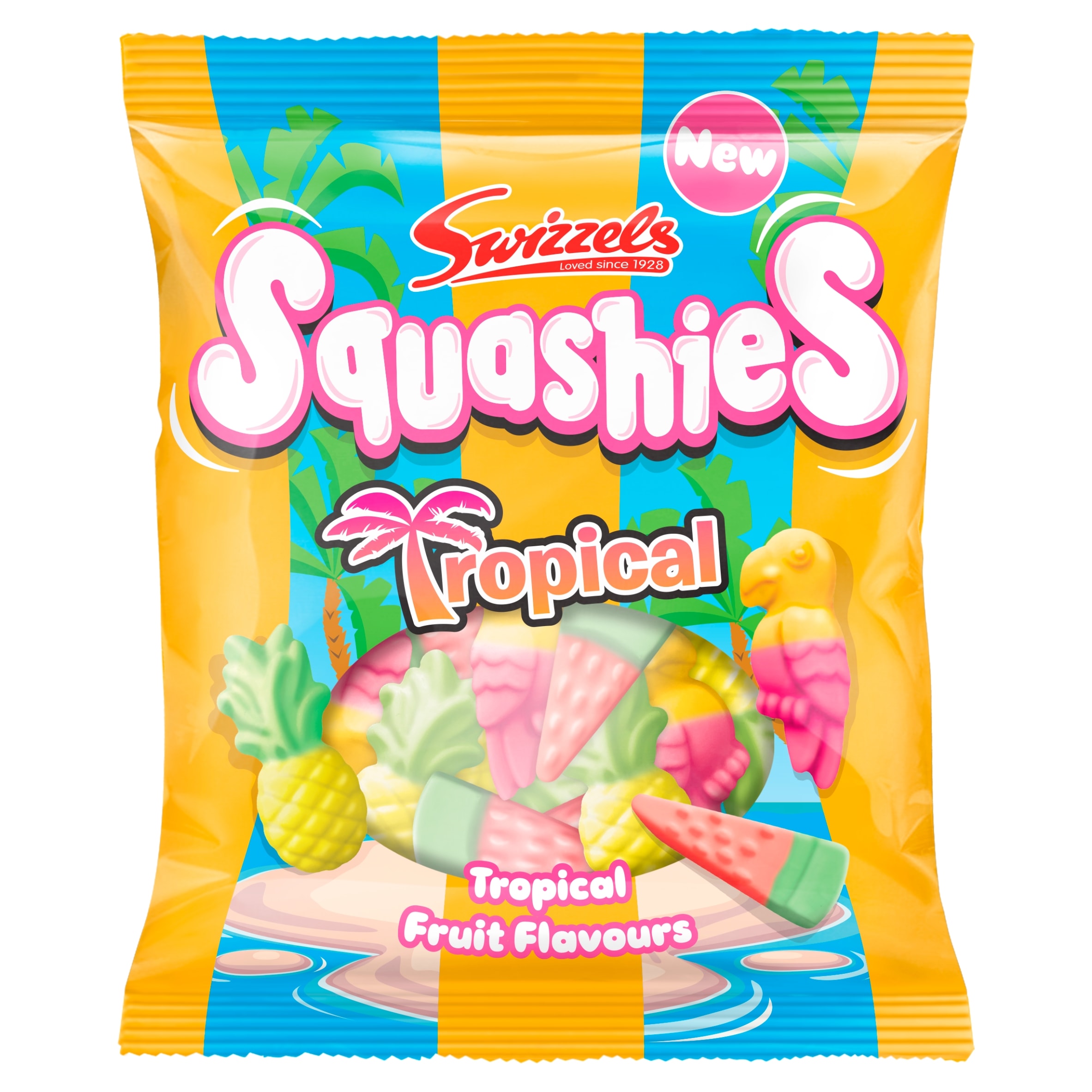 Swizzels Squashies Tropical Fruit Flavours 100g