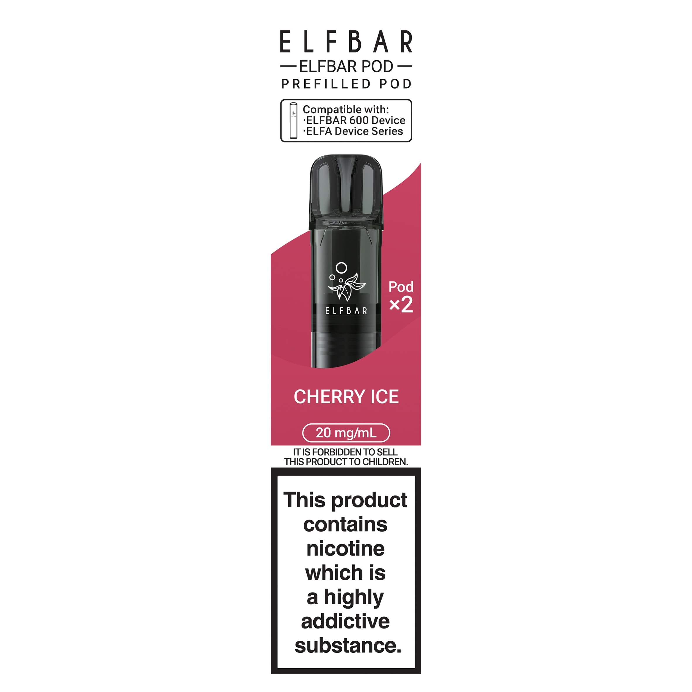 Elf Bar Pod Prefilled Pod Cherry Ice 20mg/ml