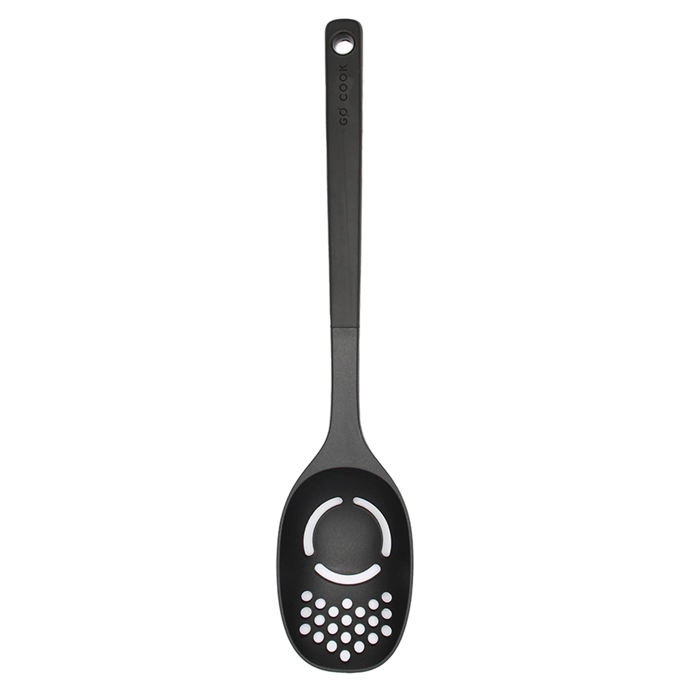 Go Cook Black Nylon Slotted Spoon