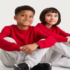 F&F School Unisex 2-Pack Cotton Rich School Sweatshirts in Red