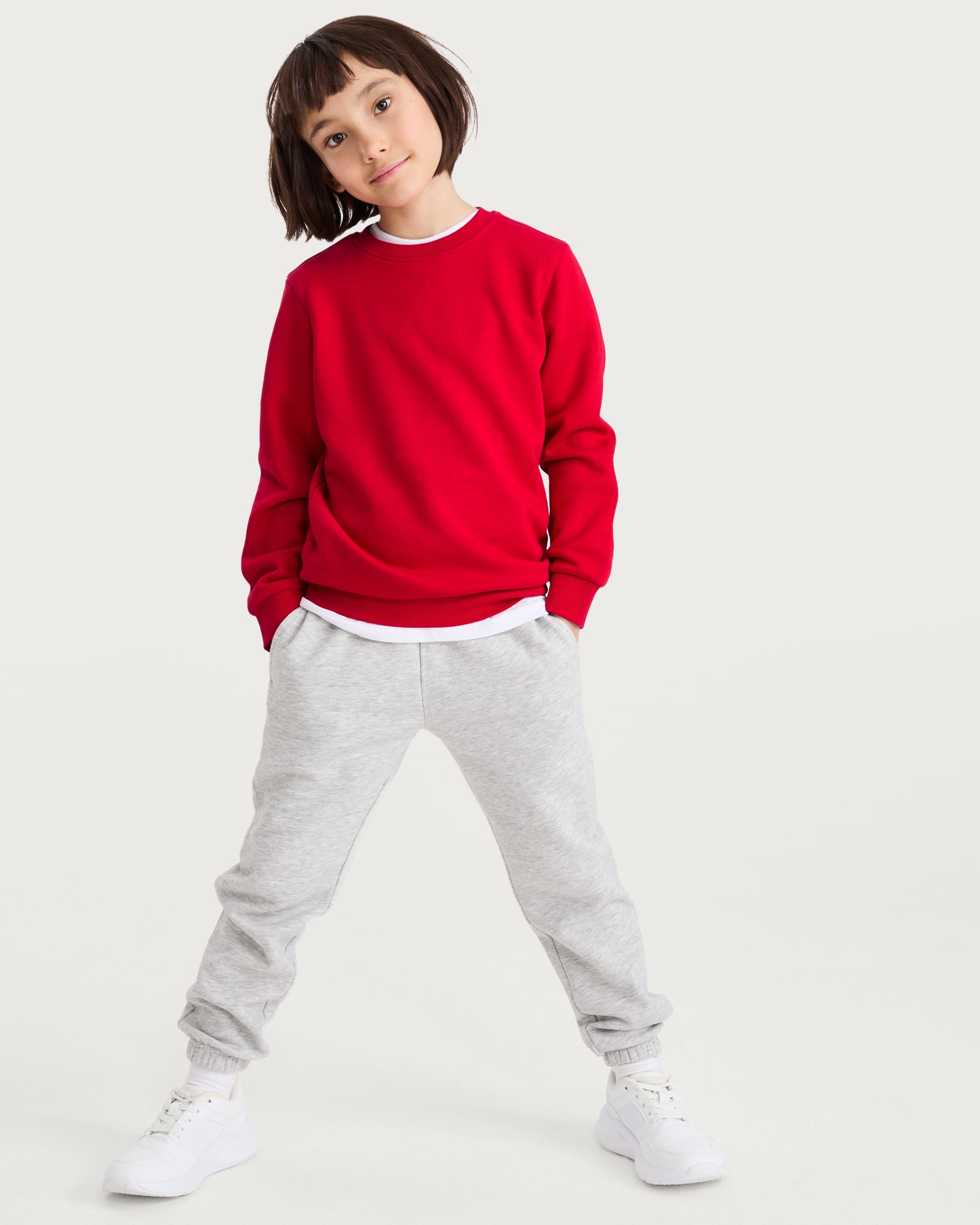 F&F School Unisex 2-Pack Cotton Rich School Sweatshirts in Red thumbnail 2