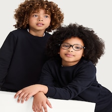 F&F School Unisex 2-Pack Cotton Rich School Sweatshirts in Navy