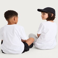 F&F School Unisex 2-Pack Pure Cotton T-Shirts in White thumbnail 3