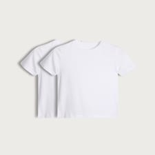 F&F School Unisex 2-Pack Pure Cotton T-Shirts in White thumbnail 4